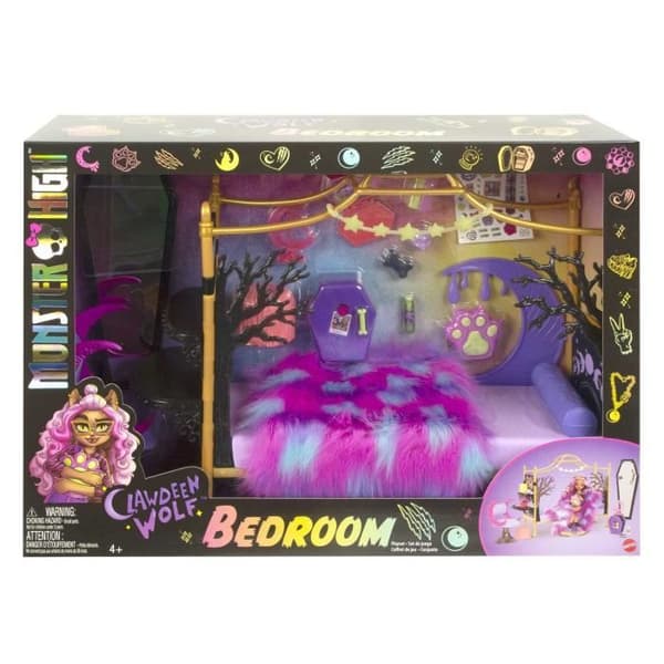 Monster High-Clawdeen Wolf's Chamber-Set HHK64