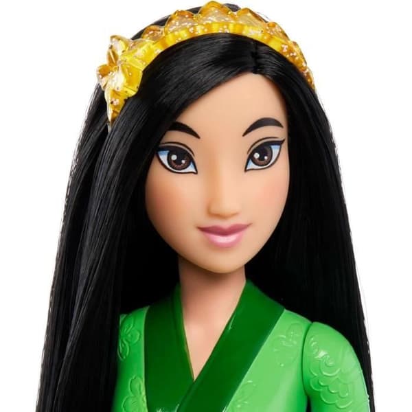 Mulan Doll 29 cm, Mattel Disney Princess Doll dressing och tillbehör HLW14