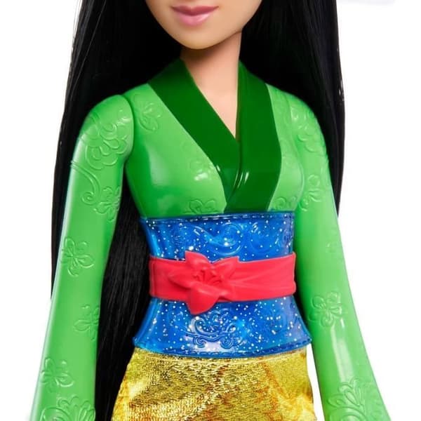 Mulan Doll 29 cm, Mattel Disney Princess Doll dressing och tillbehör HLW14