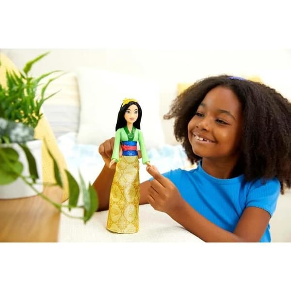 Mulan Doll 29 cm, Mattel Disney Princess Doll dressing och tillbehör HLW14