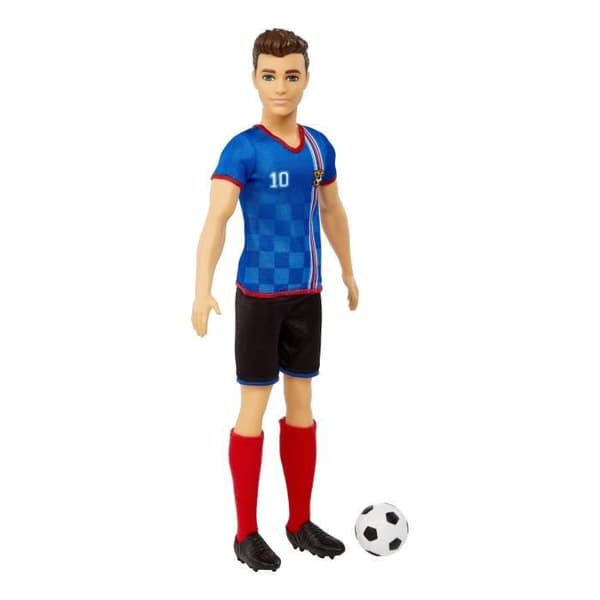 Barbie - Ken Fotbollsspelare - Modedocka - Från 3 år