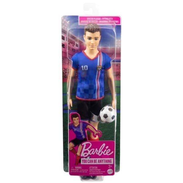 Barbie - Ken Fotbollsspelare - Modedocka - Från 3 år
