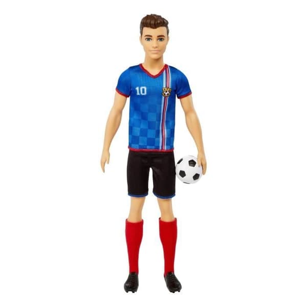 Barbie - Ken Fotbollsspelare - Modedocka - Från 3 år