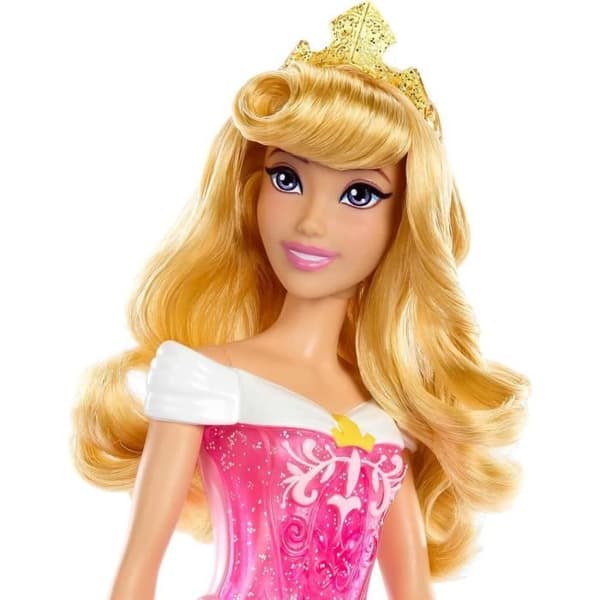 Aurora Doll 29 cm, Mattel Disney Princess Doll dressing och tillbehör HLW09