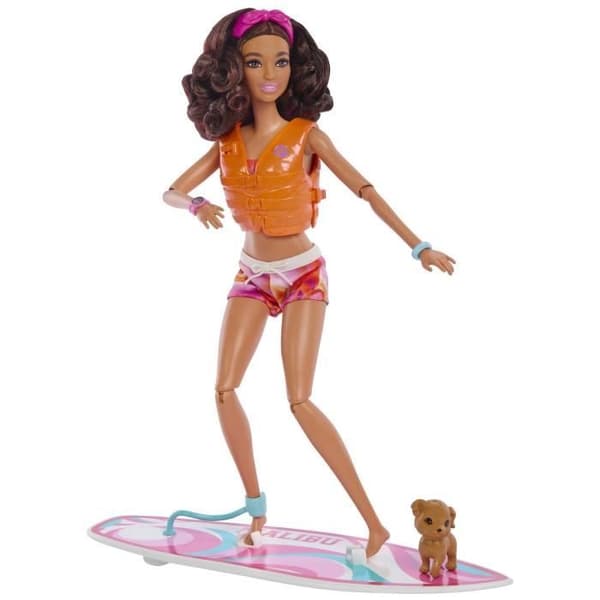 BARBIE - BARBIE BARBIE SURFDOLL + ACCY (CP6) - 21A - docka - 3 år och +