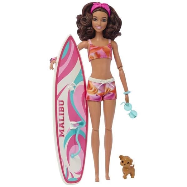 BARBIE - BARBIE BARBIE SURFDOLL + ACCY (CP6) - 21A - docka - 3 år och +