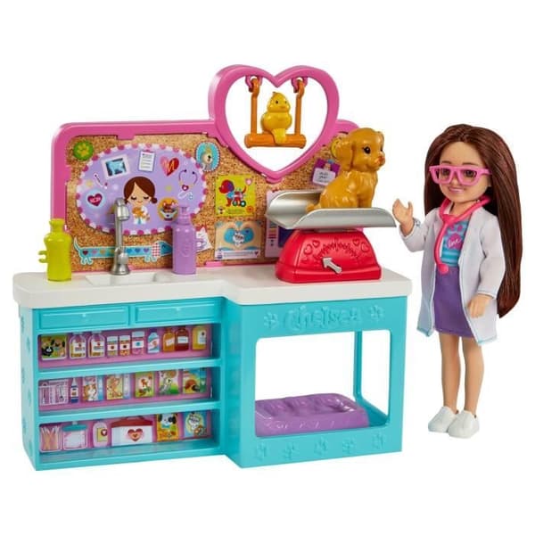 Barbie - Chelsea Veterinary Clinic - Docka - 3 år och +