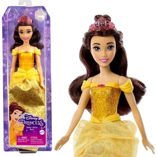 Vacker docka 29 cm, Mattel Disney Princess Doll dressing och tillbehör HLW11