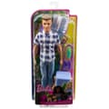 Miniatyrbild 6 av 6: Barbie Ken Campingdocka - 3 år och uppåt - Rutig skjorta, jeans, ett par tennisskor - 6 tillbehör ingår