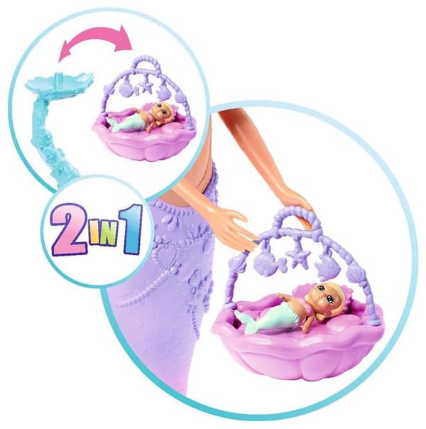 Simba - 105733524 - Steffi Love Sirene Family - 29cm gravid modedocka - Kevin Sirene and Baby - 3 år gammal - S06