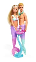 Miniatyrbild 2 av 4: Simba - 105733524 - Steffi Love Sirene Family - 29cm gravid modedocka - Kevin Sirene and Baby - 3 år gammal - S06