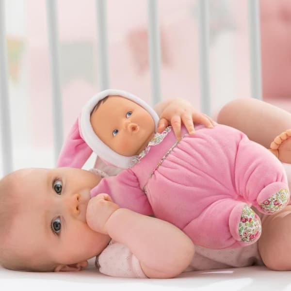 Mon Doudou COROLLE - Babipouce Jardin en Fleurs - 28 cm - vaniljdoft - från födseln