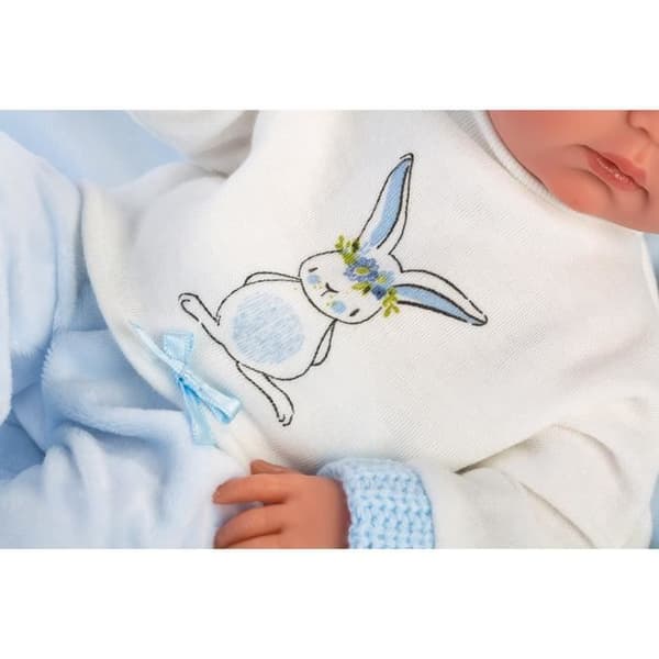 Bimbo nyfödd babydocka - LLORENS - 35 cm - Vinylkropp - Kudde och napp ingår
