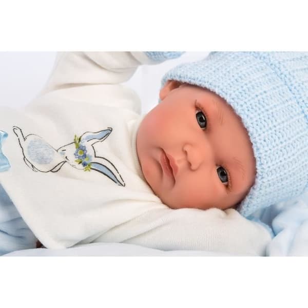 Bimbo nyfödd babydocka - LLORENS - 35 cm - Vinylkropp - Kudde och napp ingår