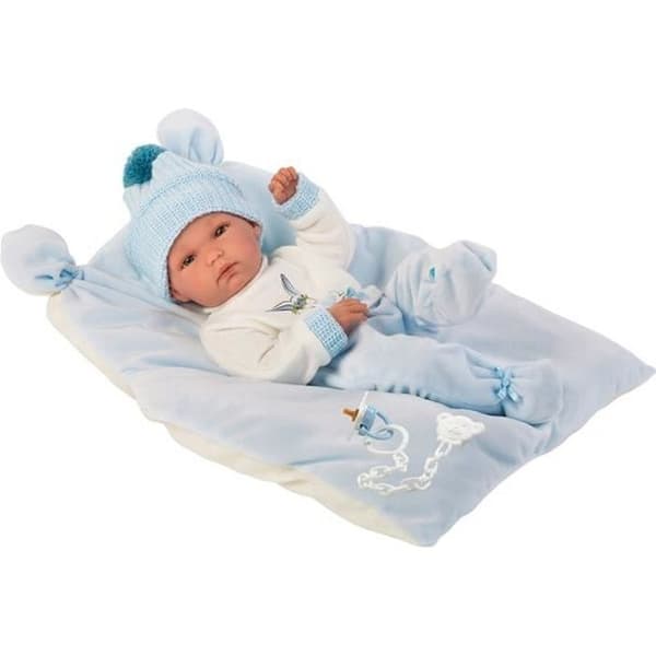 Bimbo nyfödd babydocka - LLORENS - 35 cm - Vinylkropp - Kudde och napp ingår