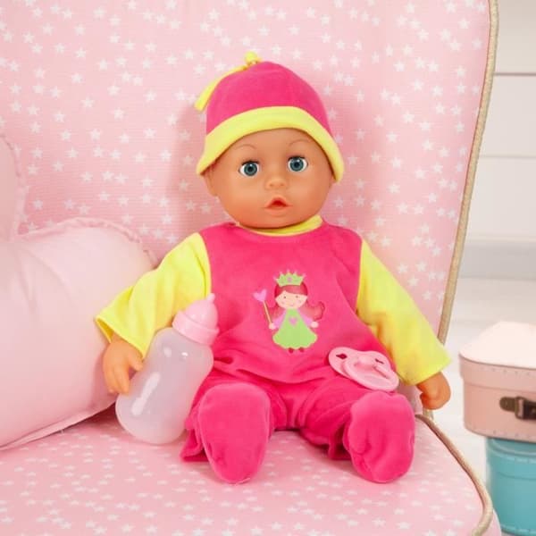 Baby First Words Doll 38 cm BAYER - 24 babyljud - Rosa