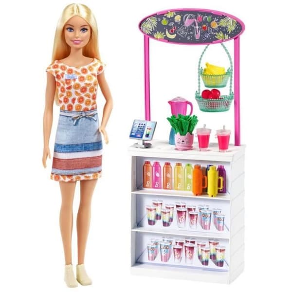 Barbie Lekset Smoothie Bar tjejer 11 st
