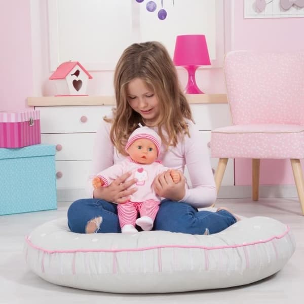 First Words Babydocka - BAYER - 38 cm - 24 babyljud - flaska och napp ingår