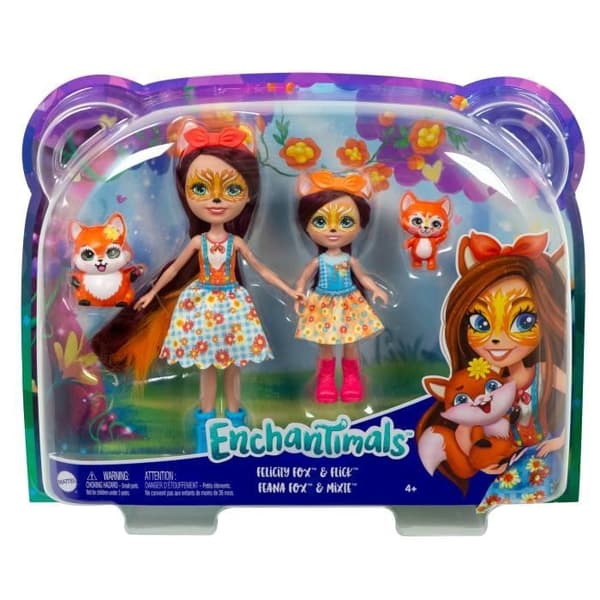 Enchantimals - Felicity Fox och lillasyster - Docka