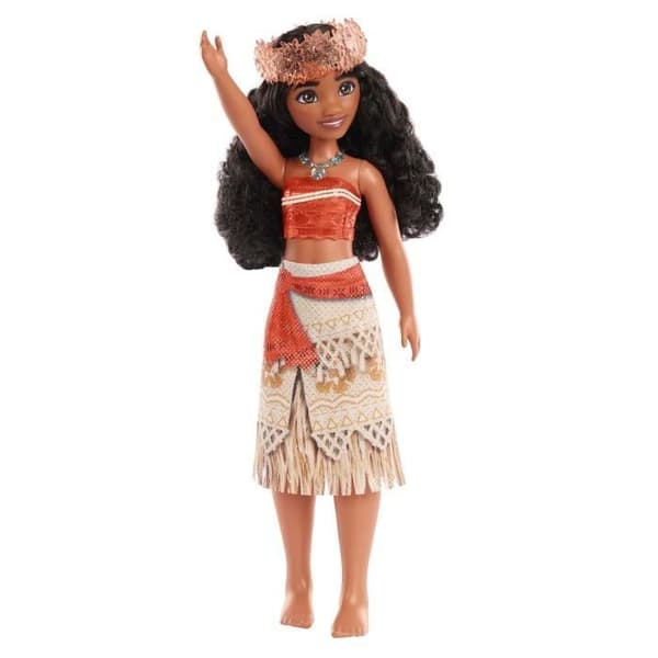 Vaiana Doll 29 cm, Mattel Disney Princess Doll dressing och tillbehör HPG68