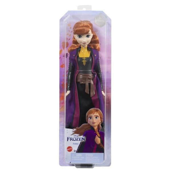 Fryst 2-Anna-Mattel Disneydocka med förband och tillbehör HLW50