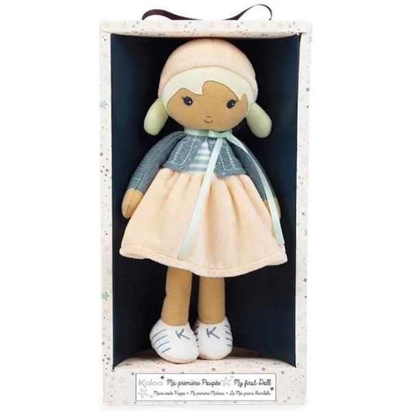 KALOO- Tendresse-My 1st Cloth Doll Chloé K 32 cm, K963660, Blue-peach 2647