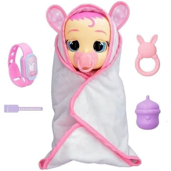 Cry Babies New Born Doll - Coney - IMC TOYS - Känner igen sin mamma - 22 babyljud