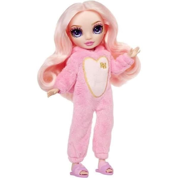 Junior High Pyjamas Party - 22cm ledad modedocka - Bella (rosa) - Många accessoarer - från 4 år