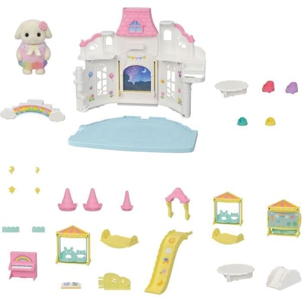 Docka - SYLVANIAN FAMILIES - Den soliga spjälsängen - Flerfärgad - Blandat - Inomhus