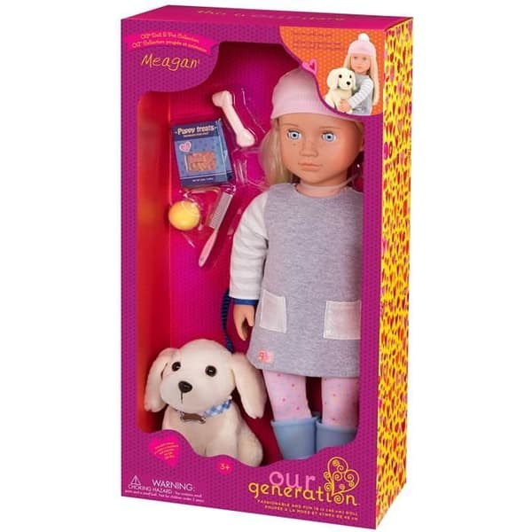 Docka - Our Generation - Meagan - 46 cm - Med hund - Tillbehör ingår