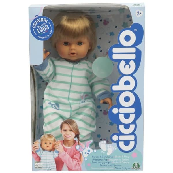 Cicciobello First Steps Baby Doll 42 cm - CHUSE - Blå - Bolla ingår - Blandat