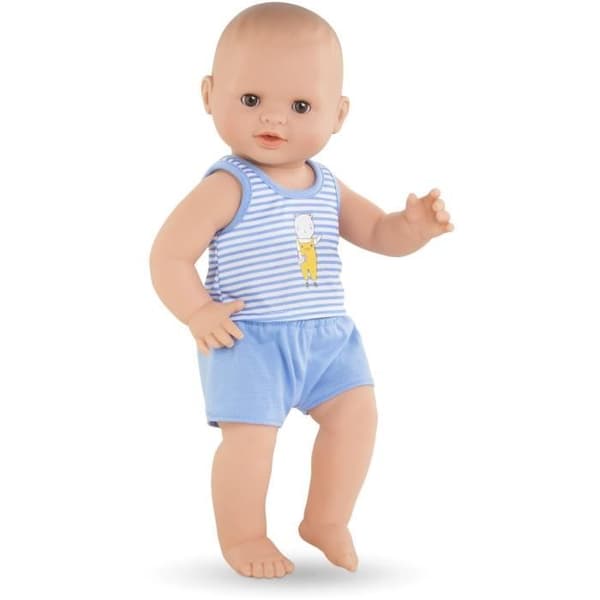 Corolle - Mon Grand Poupon - Paul kissar - 36cm sexad docka med vinylkropp - Från 2 år