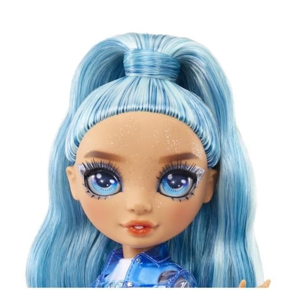 Rainbow High Fashion Doll with Slime Kit och Pet - Skyler (Blå) - 28cm Glitter Doll with Slime Kit