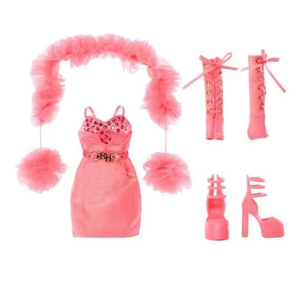 Rainbow High S23 Fashion Doll - 27 cm Priscilla Perez docka (Rosa) - 1 outfit, 1 par skor och accessoarer