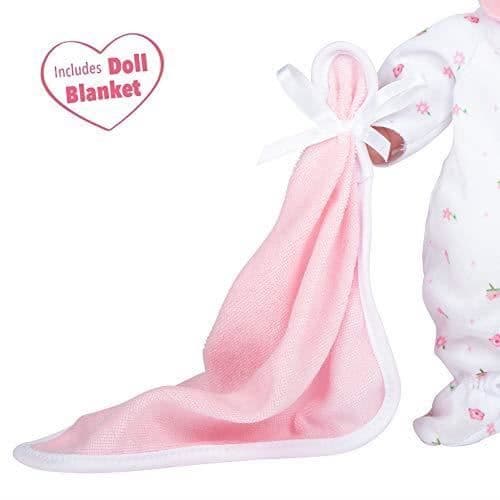 JC TOYS Babytvättbar mjuk docka 27,9 cm - rosa