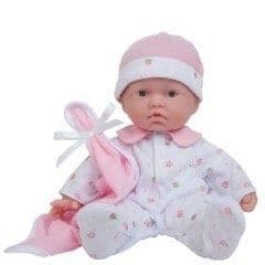 JC TOYS Babytvättbar mjuk docka 27,9 cm - rosa