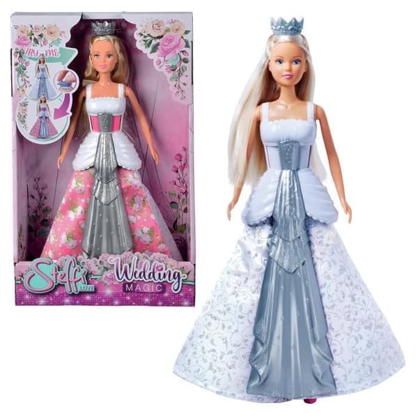 Magic Princess Doll 29cm - STEFFI LOVE - Färgskiftande klänning