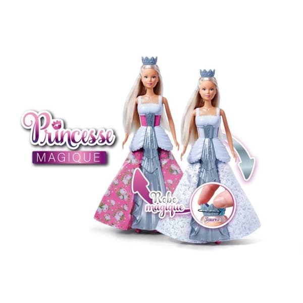 Magic Princess Doll 29cm - STEFFI LOVE - Färgskiftande klänning