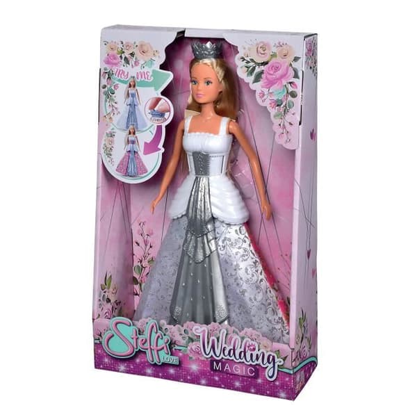 Magic Princess Doll 29cm - STEFFI LOVE - Färgskiftande klänning