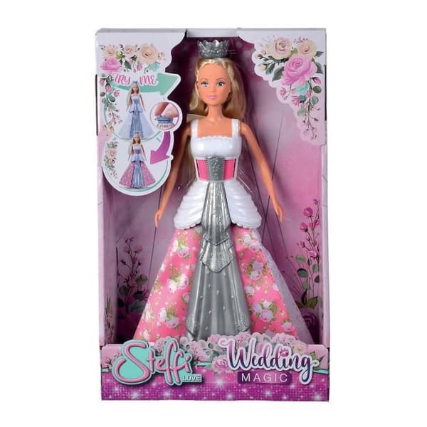 Magic Princess Doll 29cm - STEFFI LOVE - Färgskiftande klänning