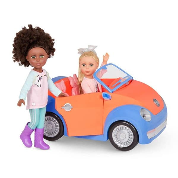 Glitter flickdocka - GG51130C1Z - GG Cabriolet bil - 14" Doll Fifer, GG51116Z