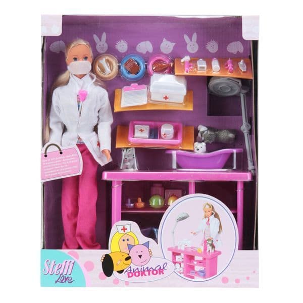 Steffi Love docka - Simba Toys - Veterinär - 29 cm - 3 plastdjur