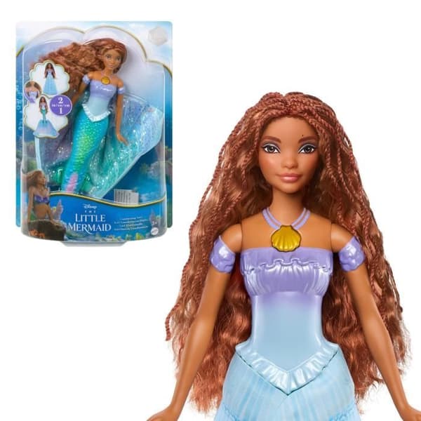 Disney-Den lilla sjöjungfrun-Ariel Transformable Human and Mermaid Doll HLX13