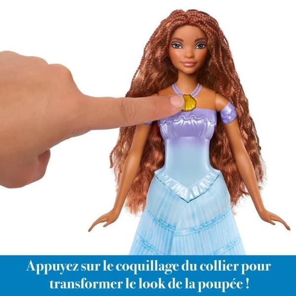Disney-Den lilla sjöjungfrun-Ariel Transformable Human and Mermaid Doll HLX13