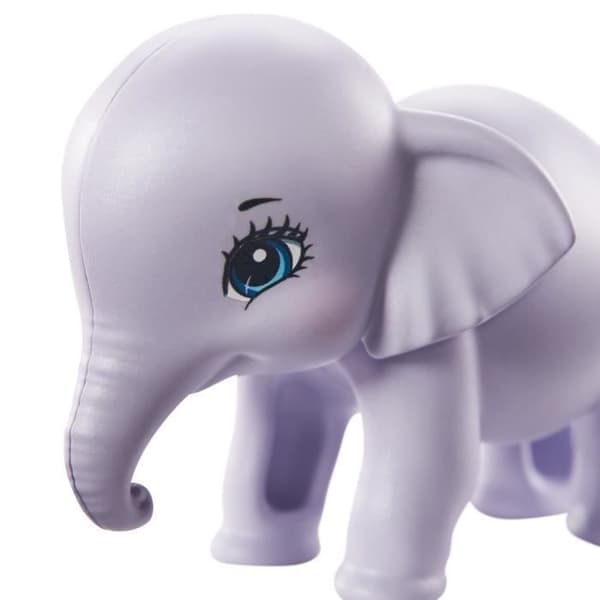 Enchantimals - Esmeralda Elephant & Elephants - Mini-docka - Grå - Från 4 år
