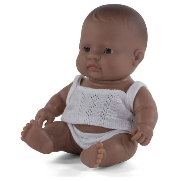 Liten pojke babydocka - 21 cm - latinamerikansk