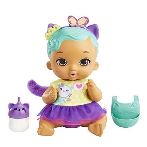 MIN TRÄDGÅRD BABY BABY KATTEDOCKAN DRYKER OCH KISSAR (30 CM) OCH TILLBEHÖR