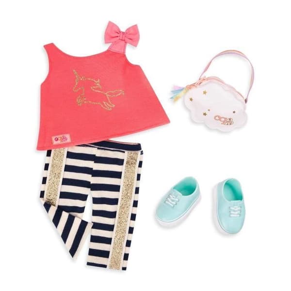 Sommaroutfit för Our Generation docka - Modell 70.30332Z - Blandade färger