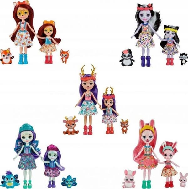 Docka Mattel - HCF79 - Pack med 2 dockor ENCHANT SISTERS AST WB5
