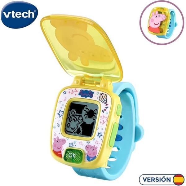 Pedagogisk klocka - VTech - Peppa Pig - Blå - Stoppur - Alarm - 3 till 10 år